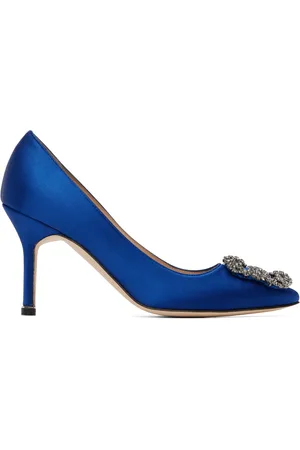 Manolo Blahnik Blue Hangisi 90 Heels