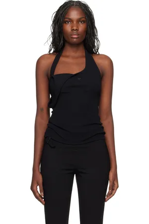 Courrèges Black Asymmetric Rib 90