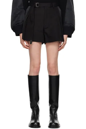 SACAI Black Belted Shorts