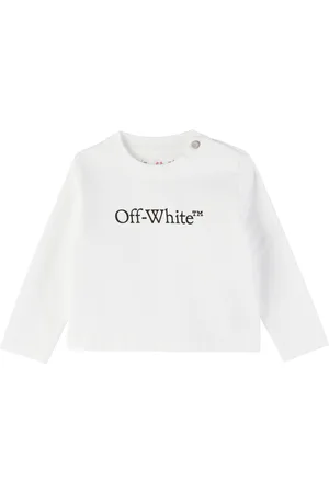 OFF-WHITE Baby White Bookish Long-Sleeved T-shirt