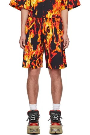 Vetements Black & Orange Fire Shorts