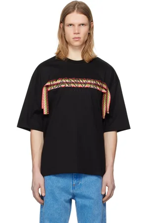 Lanvin Black Curb Lace Oversized T-Shirt