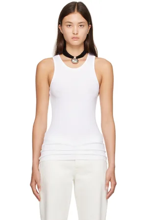 The Row White Halu Tank Top
