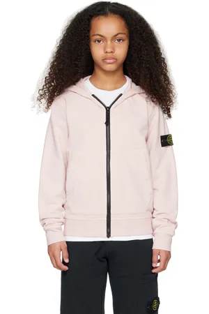 Stone Island Kids Pink 60720 Organic Cotton Hoodie