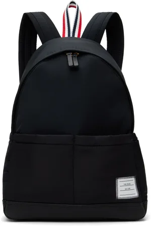 Thom Browne Black Poly Twill Multipocket Backpack
