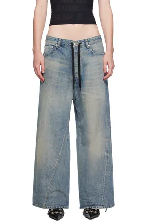 Balenciaga Blue Oversized Baggy Jeans