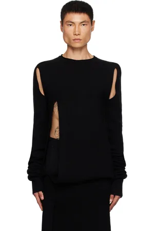 Rick Owens Black Banana Long Sleeve Sweater