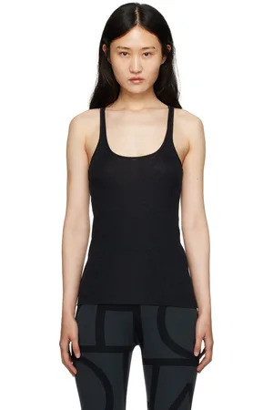 Totême Black Scoop Neck Tank Top