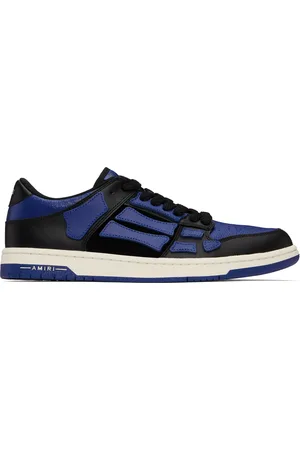 AMIRI Black & Blue Skel-Top Low Sneakers