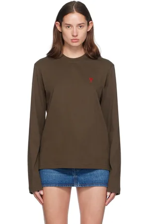 Ami Brown Ami de Cœur Long Sleeve T-Shirt