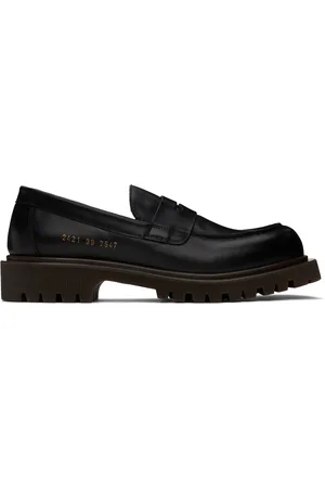 COMMON PROJECTS Black Chunk Sole Loafers