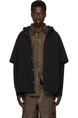 HAN Kjøbenhavn Washed Layered Denim Hoodie