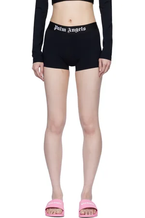 Palm Angels Black Classic Logo Sport Shorts