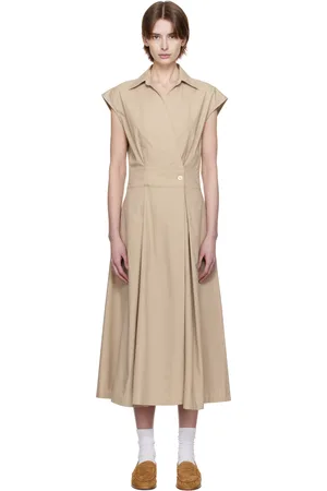 A.P.C. Beige Athena Midi Dress