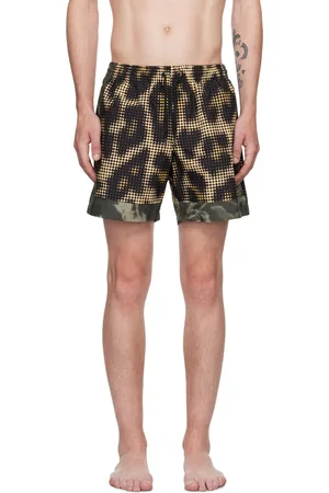 DRIES VAN NOTEN Yellow Printed Swim Shorts