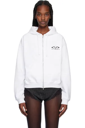 Vetements Oval Logo Zip-Up Hoodie