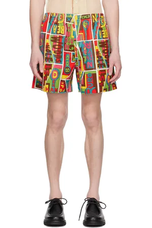BODE Multicolor New England Mosaic Shorts
