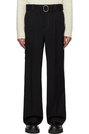 Jil Sander Black Belted Trousers