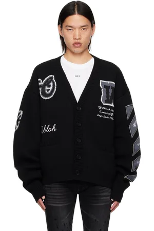 OFF-WHITE Black Varsity Cardigan