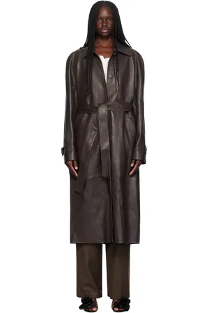 MAGDA BUTRYM Belted Leather Trench Coat