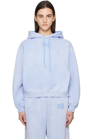 Alexander Wang Blue Puff Logo Hoodie