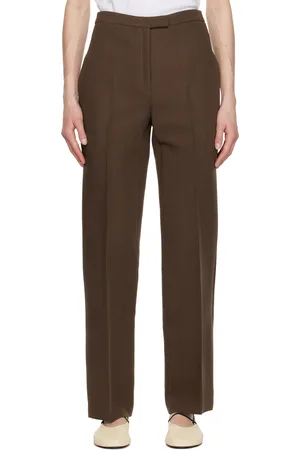 The Row Brown Wool Elia Trousers