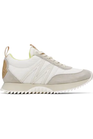 Moncler Beige & White Pacey Sneakers