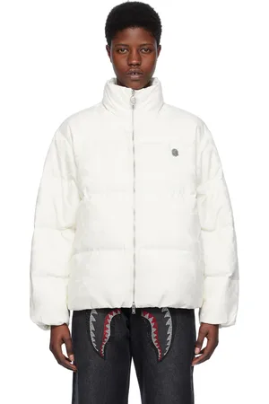 BAPE Off-White Solid Camo Down Jacket