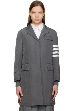 Thom Browne Grey Chesterfield Down Coat