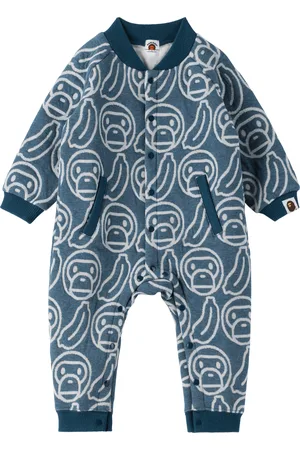 BAPE Baby Navy Banana Milo Knit Romper