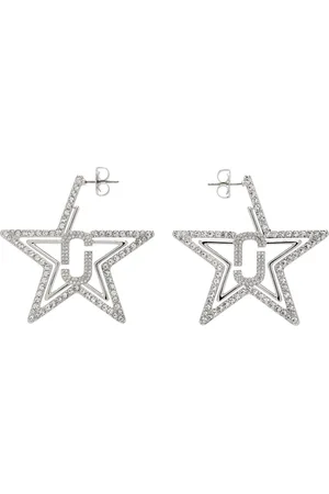 Marc Jacobs Silver J Marc Star Hoop Earrings