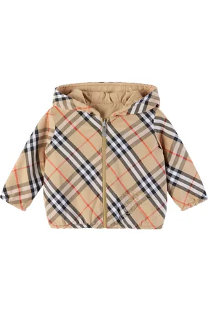 Burberry Baby Beige Check Reversible Jacket