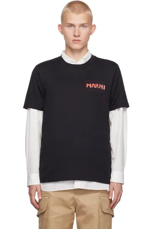 Marni Black Logo Patch T-shirt