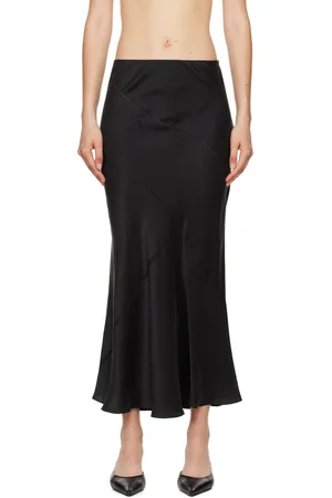Silk Laundry Splice Maxi Skirt