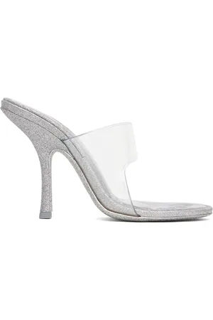 Alexander Wang Silver Nudie 105 Heeled Sandals