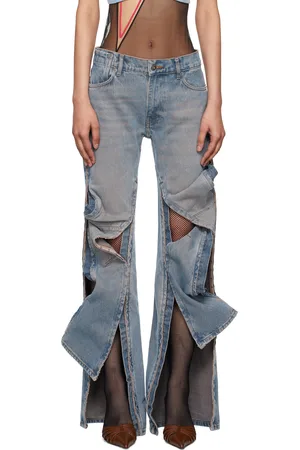 Y / PROJECT Blue Hook-Eye Jeans