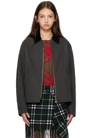 Burberry Gray Cotton Jacket