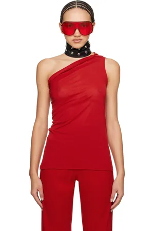 Rick Owens Red Athena Tank Top