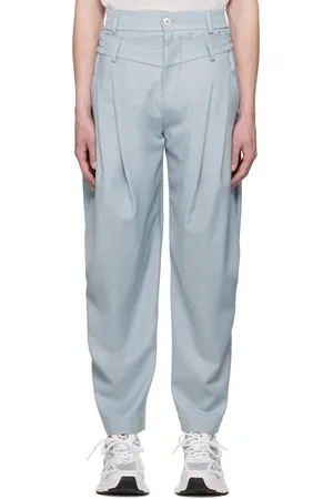 Feng Chen Wang Gray Double Waistband Trousers