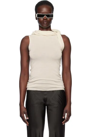 Rick Owens Off-White Hollywood Banded Tank Top