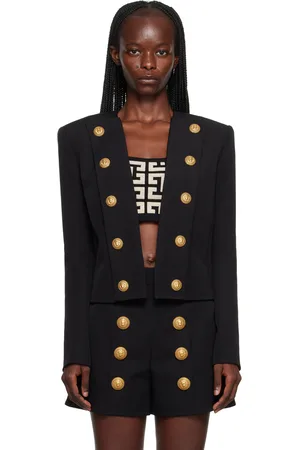 Balmain Black Open Jacket