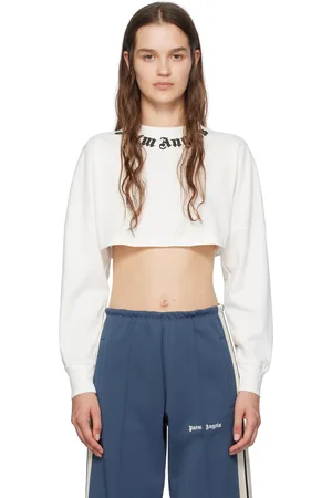Palm Angels White Printed Long Sleeve T-Shirt