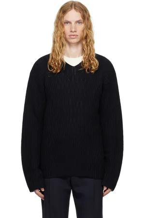 The Row Navy Gustave Sweater
