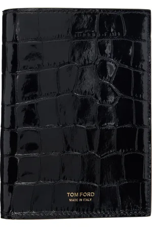 Tom Ford Shiny Croc T Line Passport Holder