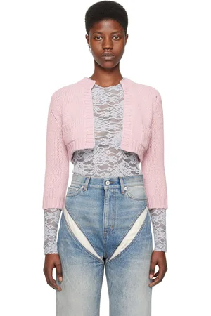 We11 Done Pink Patch Pocket Cardigan