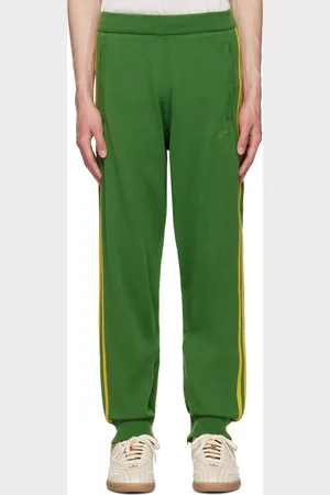 WALES BONNER Green & Yellow adidas Originals Edition Embroidered Logo Sweatpants