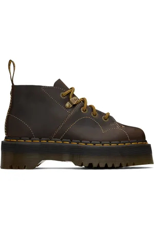 Dr. Martens Brown Church Arc Platform Monkey Boots
