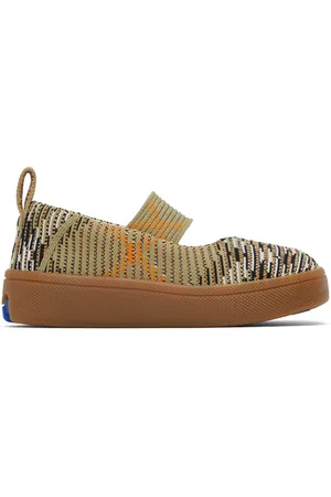 Burberry Kids Beige Check Mary Jane Sneakers