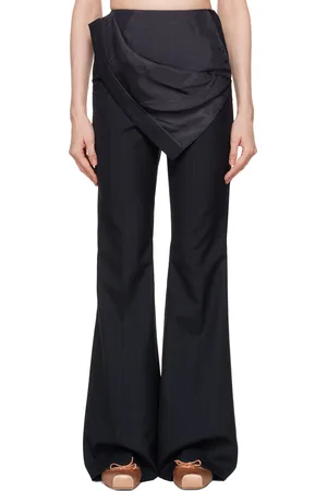 pushBUTTON Waist Flipped Trousers