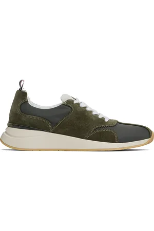 Thom Browne Khaki Nylon Sprinter Sneakers